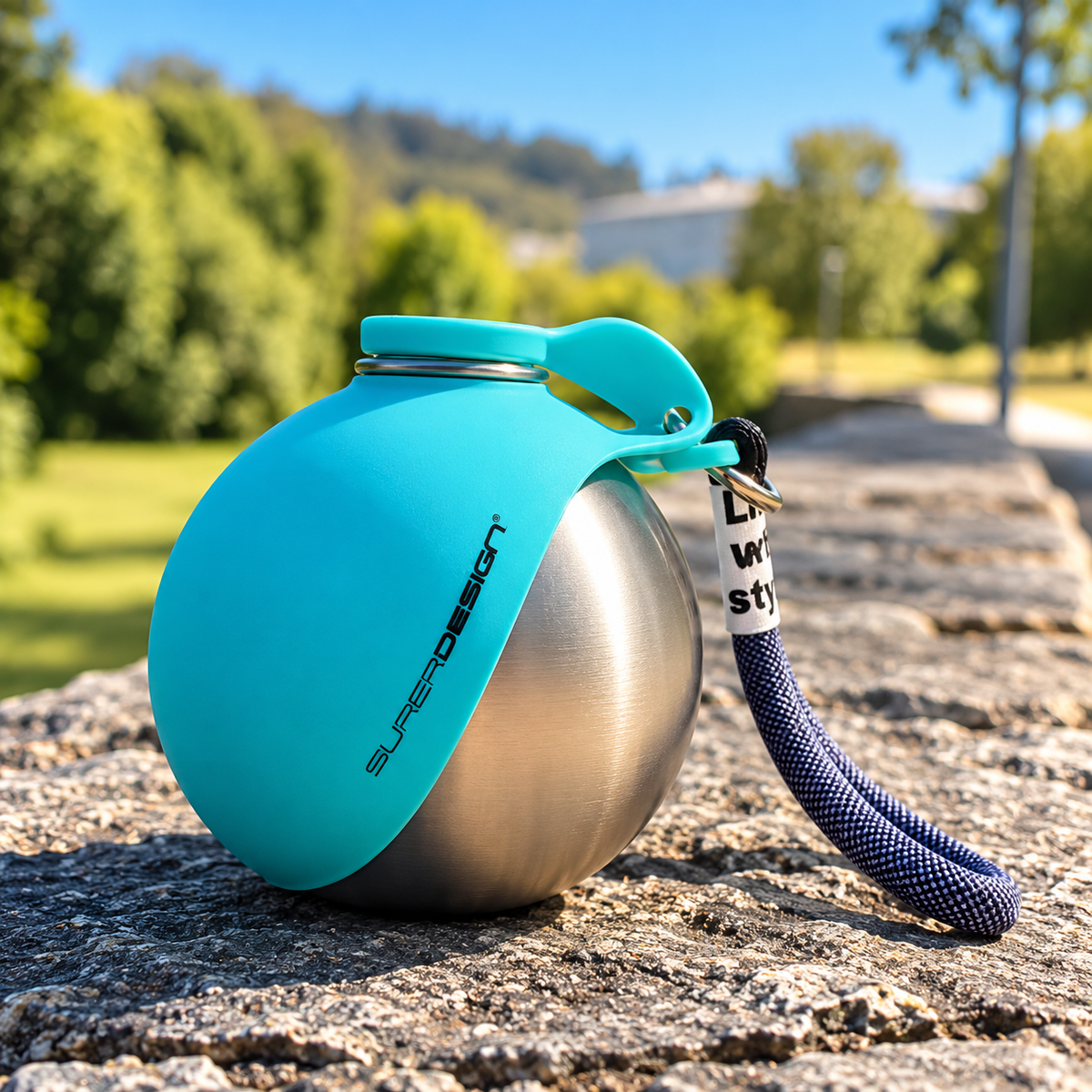 Nodrip 2-in-1 Portable Dog Water Bottle & Drinking Bowl